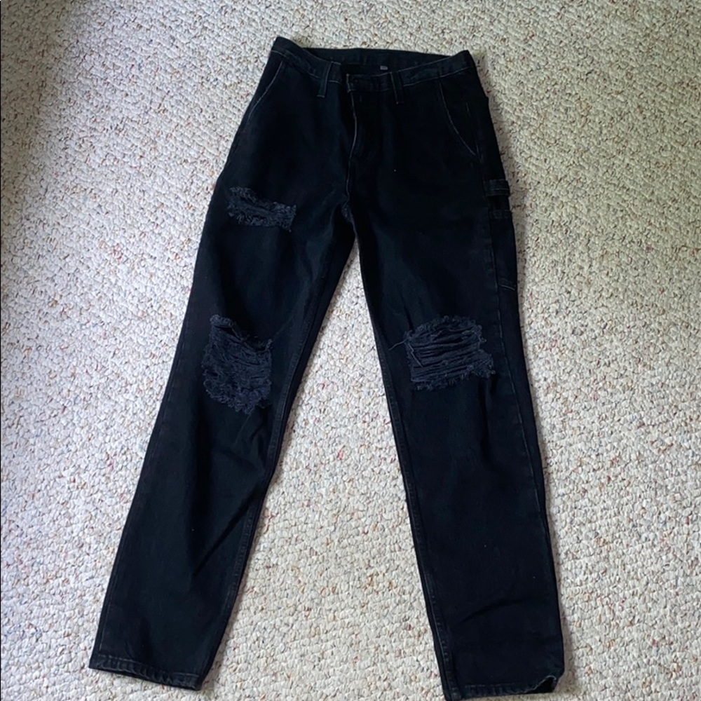 LF black mom jeans size 23